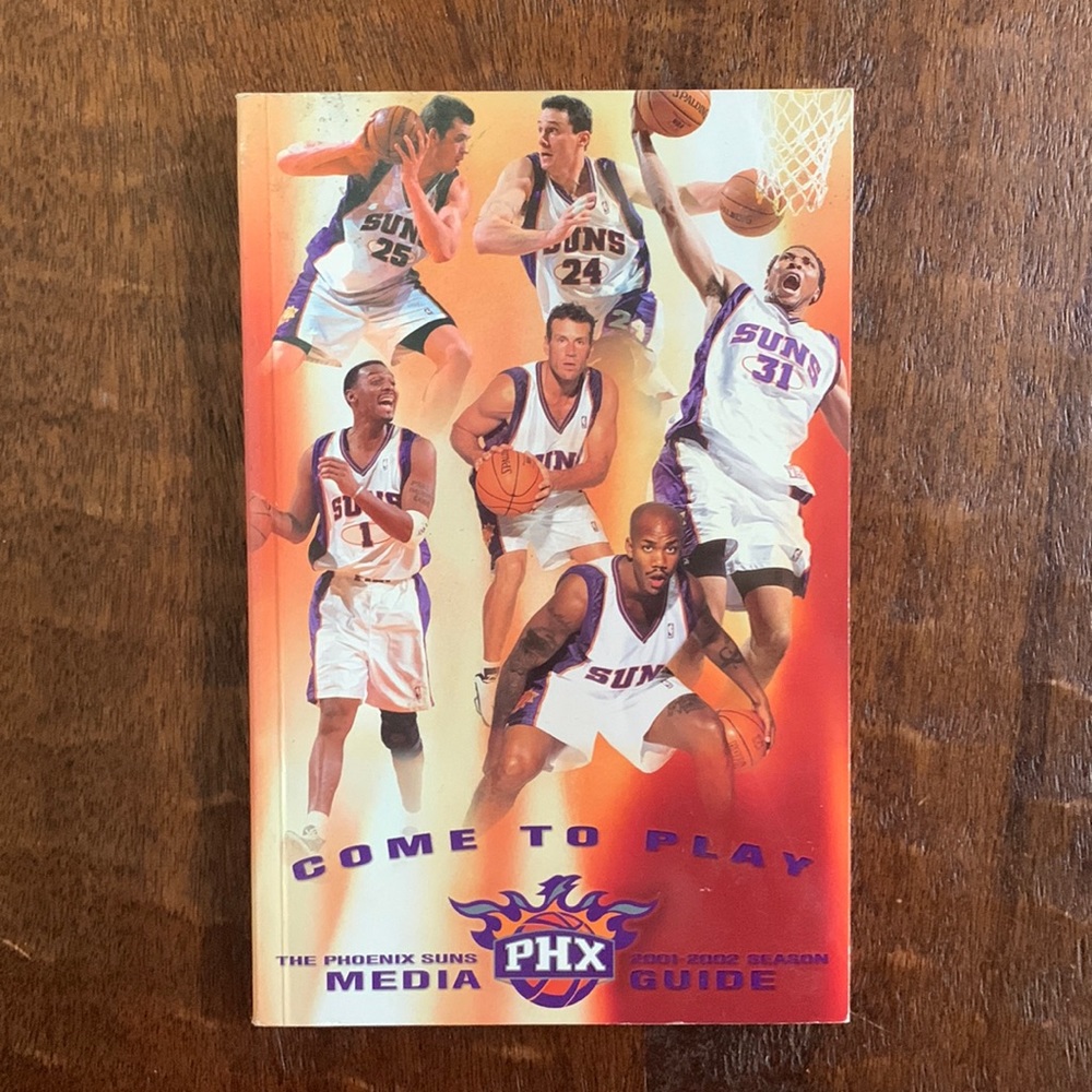 NBA 🏀 The Phoenix Suns 2001-02 Season Media Guide Book